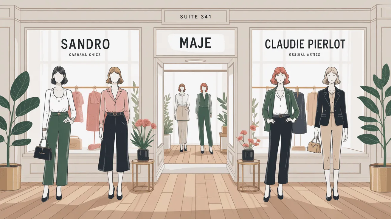Vitrine de mode avec mannequins habillés élégamment.