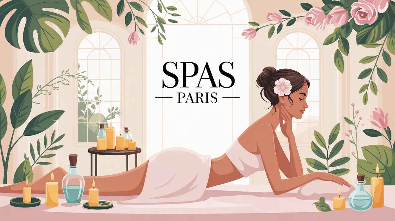 Femme se détendant dans un spa à Paris.