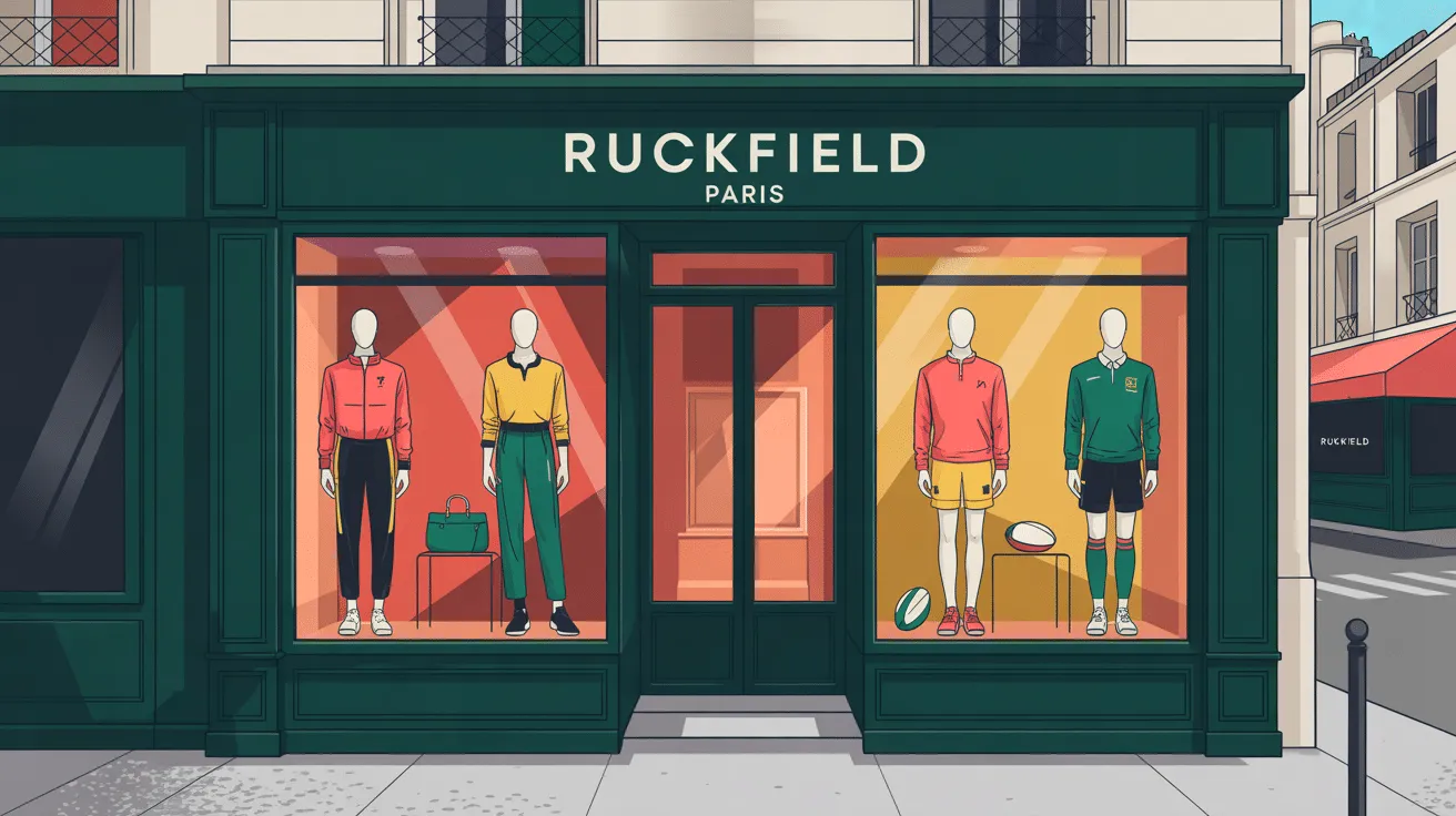 Vitrine de mode avec mannequins à Paris.
